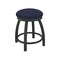 Holland Bar Stool Co 18" Swivel Vanity Stool, Pewter Finish, Graph Anchor Seat 80218PW014 - alternate 1